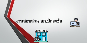 ผลการปฏิบัติงานสอบสวน ประจำเดือนพฤศจิกายน 2567